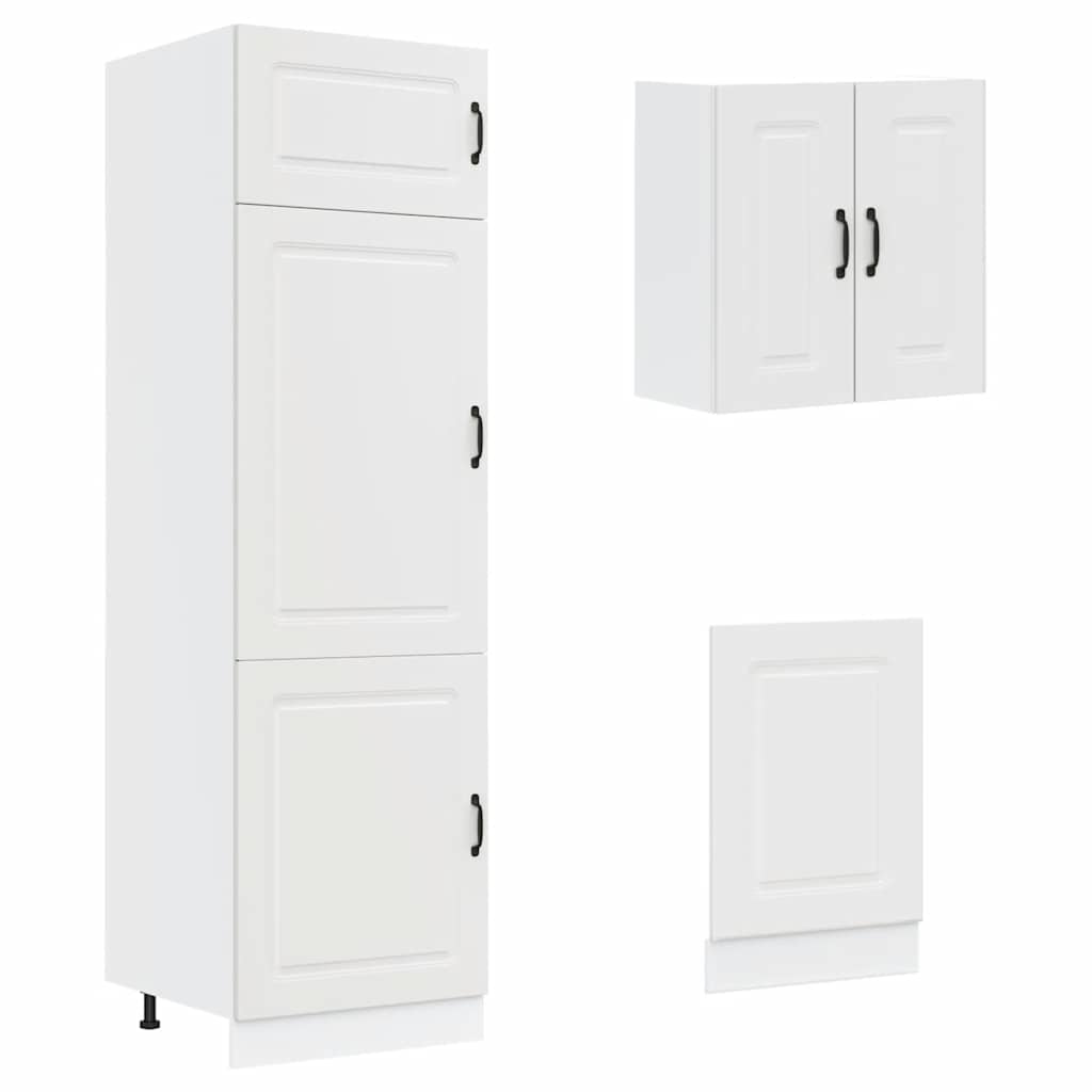 Set Mobili da Cucina 8 pz Kalmar Bianco Legno Multistrato