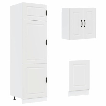 Set Mobili da Cucina 8 pz Kalmar Bianco Legno Multistrato