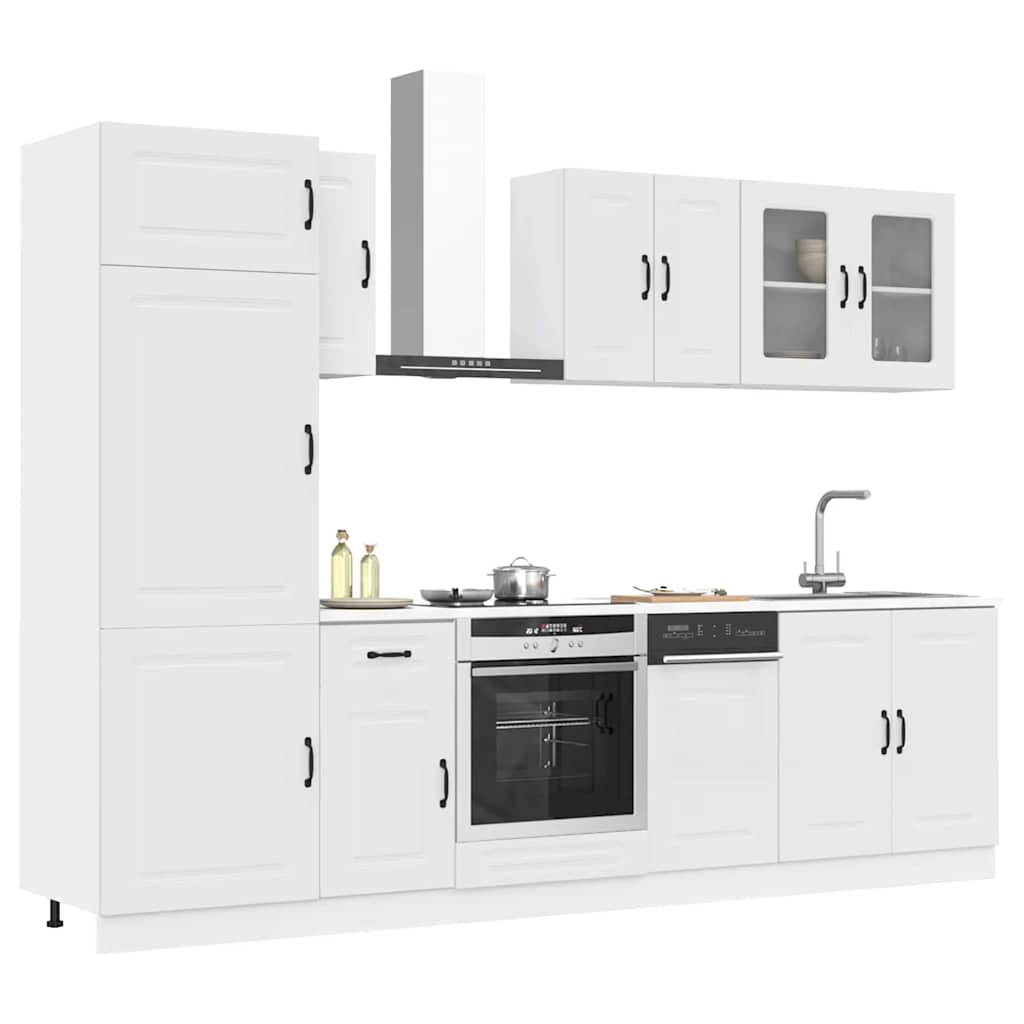 Set Mobili da Cucina 8 pz Porto Bianco Legno Multistrato