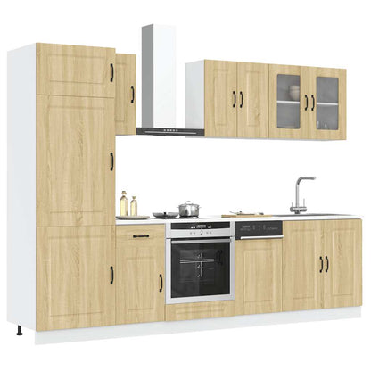 Set Mobili da Cucina 8 pz Kalmar Rovere Sonoma in Truciolato