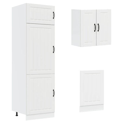 Set Mobili da Cucina 8 pz Lucca Bianco Legno Multistrato