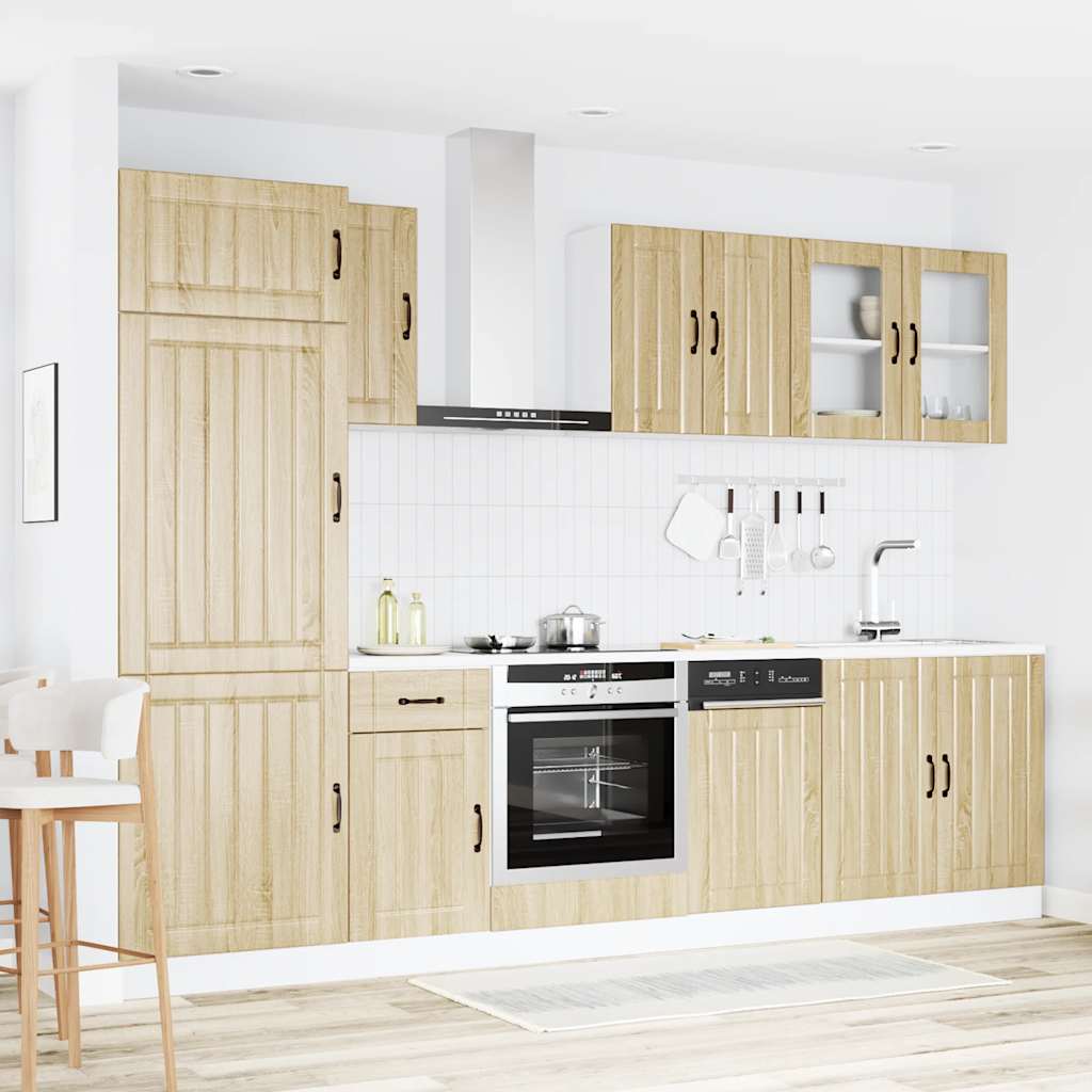 Set Mobili da Cucina 8 pz Lucca Rovere Sonoma in Truciolato