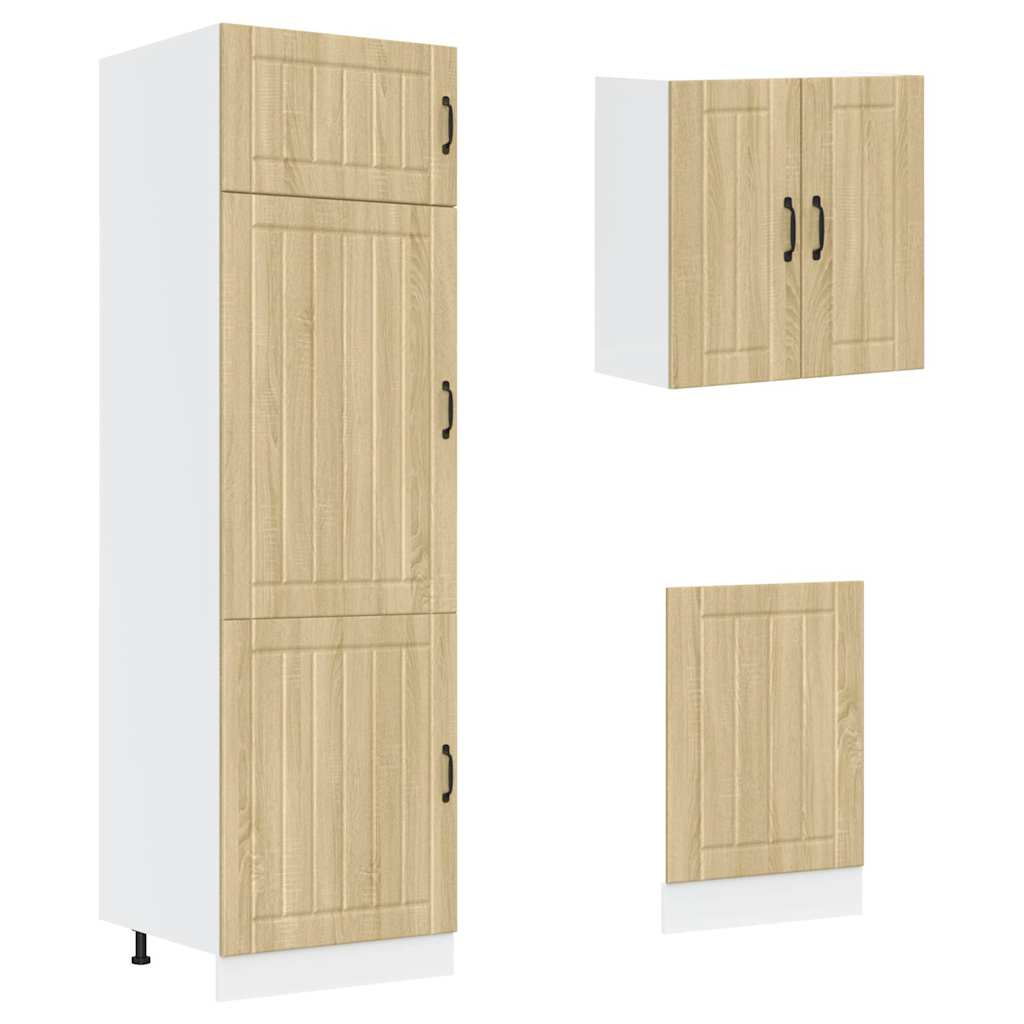 Set Mobili da Cucina 8 pz Lucca Rovere Sonoma in Truciolato