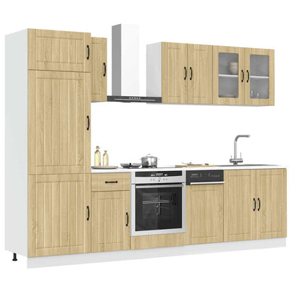 Set Mobili da Cucina 8 pz Lucca Rovere Sonoma in Truciolato