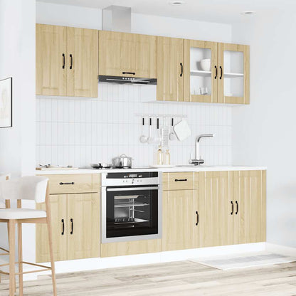 Set Mobili da Cucina 8 pz Lucca Rovere Sonoma in Truciolato
