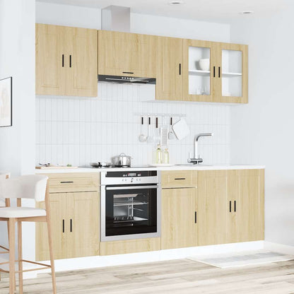 Set Mobili da Cucina 8 pz Porto Rovere Sonoma in Truciolato