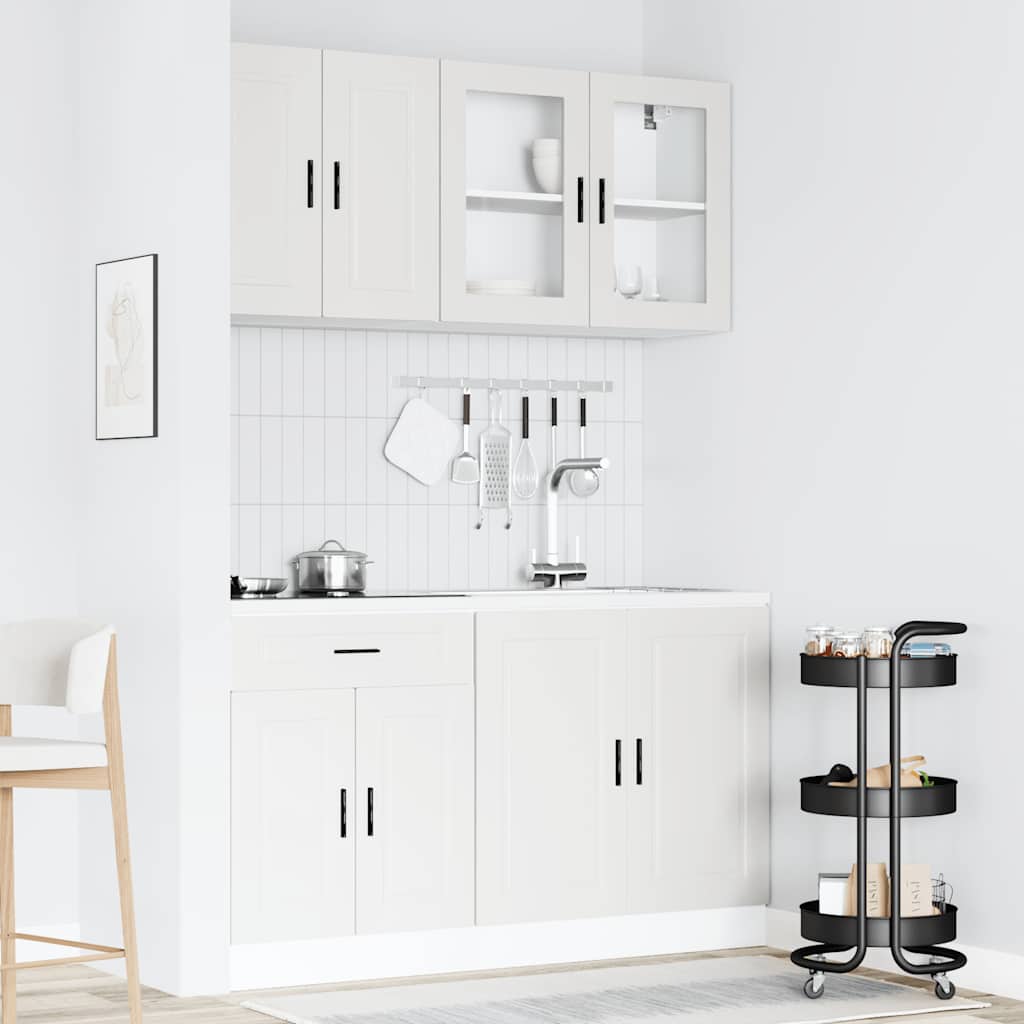 Set Mobili da Cucina 4 pz Porto Bianchi Legno Multistrato