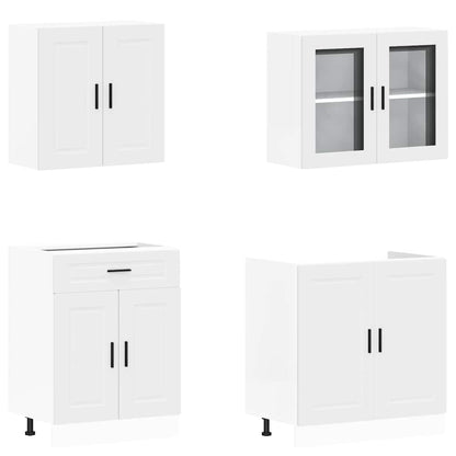 Set Mobili da Cucina 4 pz Porto Bianchi Legno Multistrato