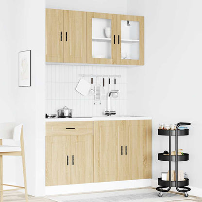 Set Mobili da Cucina 4 pz Porto Rovere Sonoma in Truciolato