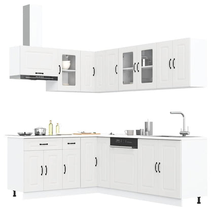 Set Mobili da Cucina 11 pz Kalmar Bianchi Legno Multistrato