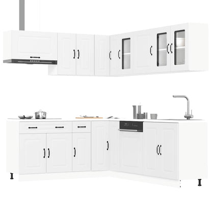 Set Mobili da Cucina 11 pz Kalmar Bianchi Legno Multistrato