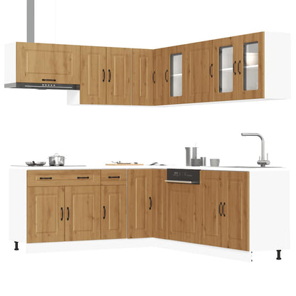 Set Mobili da Cucina 11 pz Kalmar Rovere Artigianale Truciolato