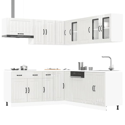 Set Mobili da Cucina 11 pz Lucca Bianchi Lucido in Truciolato