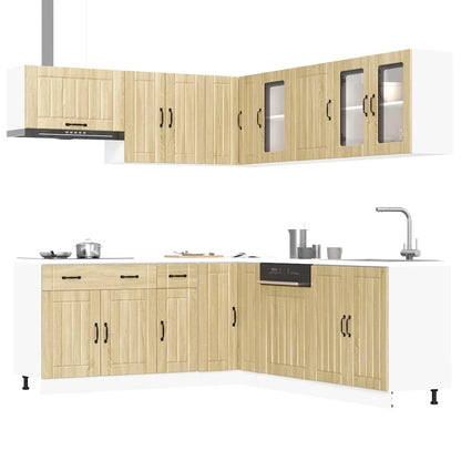 Set Mobili da Cucina 11 pz Lucca Rovere Sonoma in Truciolato