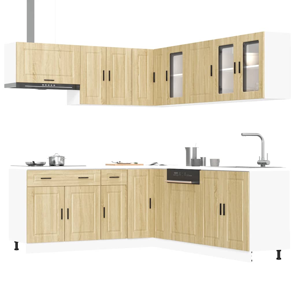 Set Mobili da Cucina 11 pz Porto Rovere Sonoma in Truciolato