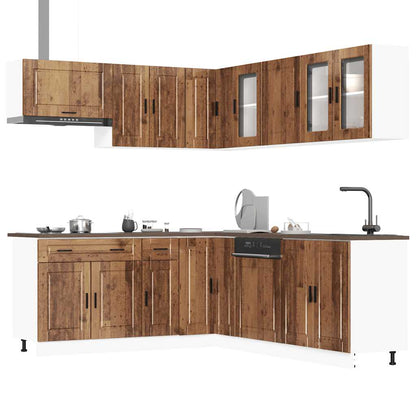 Set Mobili da Cucina 11 pz Porto Legno Antico in Truciolato