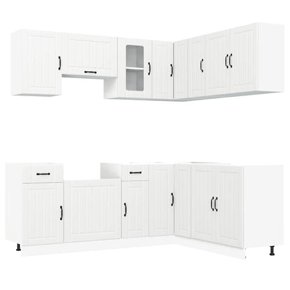 Set Mobili da Cucina 11 pz Kalmar Bianchi Legno Multistrato