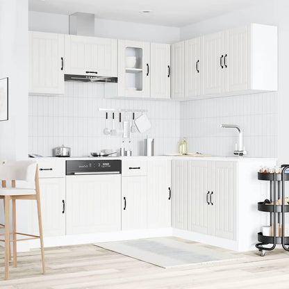 Set Mobili da Cucina 11 pz Kalmar Bianchi Legno Multistrato
