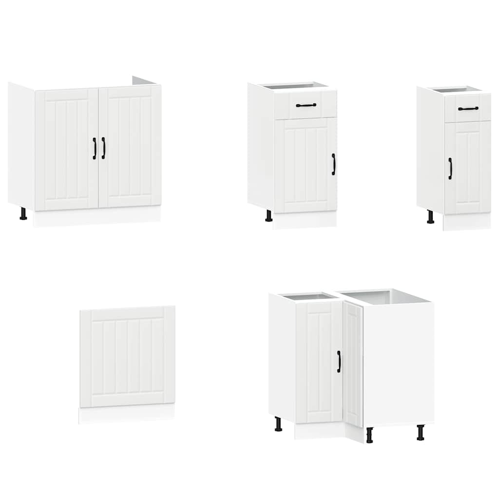 Set Mobili da Cucina 11 pz Kalmar Bianchi Legno Multistrato
