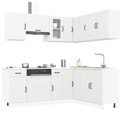 Set Mobili da Cucina 11 pz Kalmar Bianchi Legno Multistrato