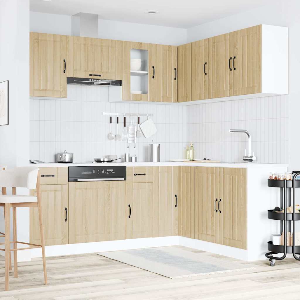 Set Mobili da Cucina 11 pz Lucca Rovere Sonoma in Truciolato