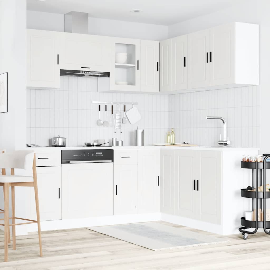 Set Mobili da Cucina 11 pz Porto Bianchi Legno Multistrato