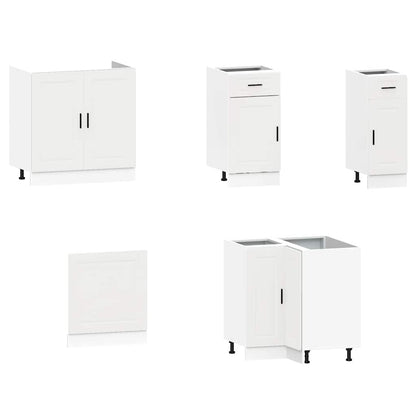 Set Mobili da Cucina 11 pz Porto Bianchi Legno Multistrato