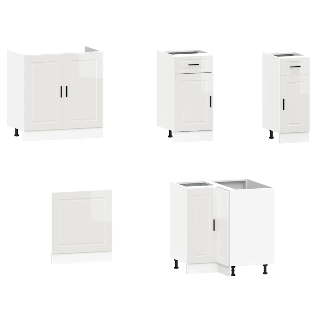 Set Mobili da Cucina 11 pz Porto Bianchi Lucido in Truciolato