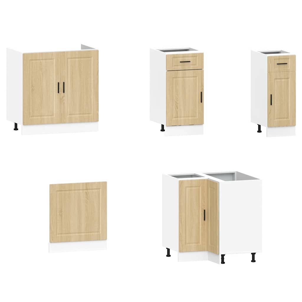 Set Mobili da Cucina 11 pz Porto Rovere Sonoma in Truciolato