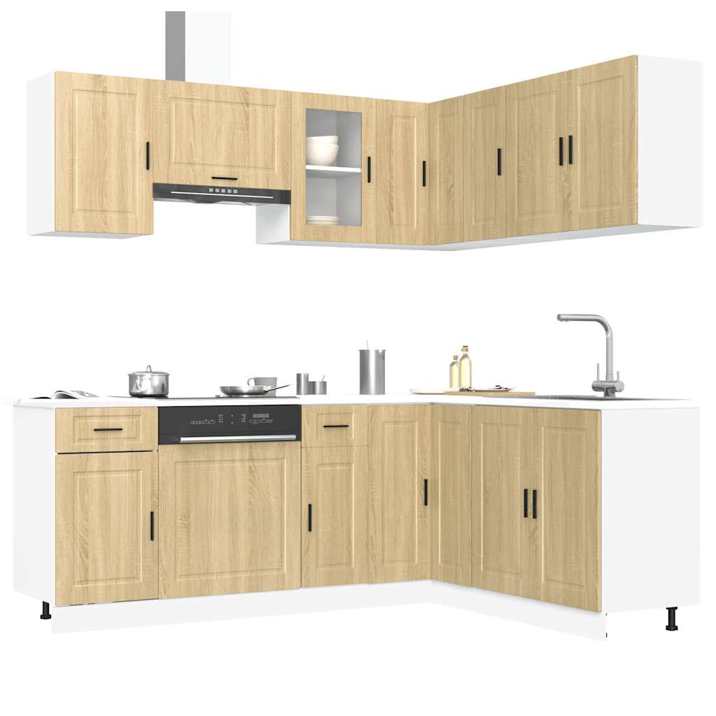 Set Mobili da Cucina 11 pz Porto Rovere Sonoma in Truciolato