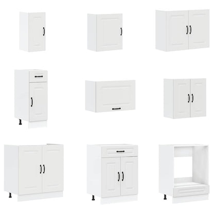 Set Mobili da Cucina 14 pz Kalmar Bianco Legno Multistrato
