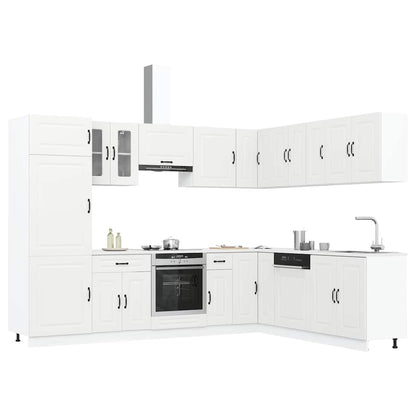 Set Mobili da Cucina 14 pz Kalmar Bianco Legno Multistrato