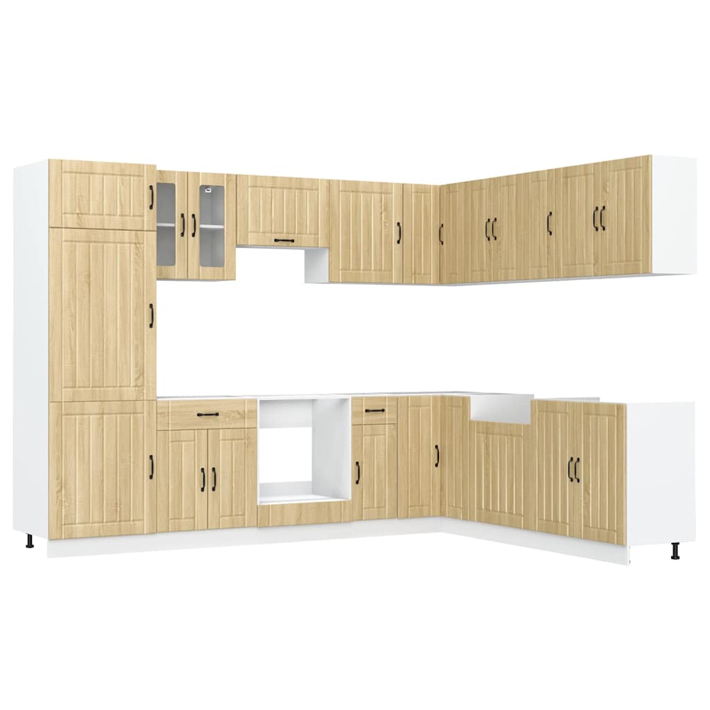 Set Mobili da Cucina 14 pz Lucca Rovere Sonoma in Truciolato