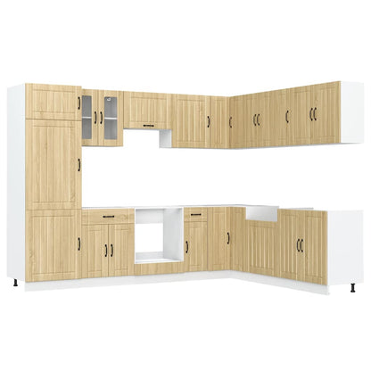 Set Mobili da Cucina 14 pz Lucca Rovere Sonoma in Truciolato