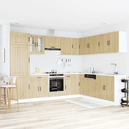 Set Mobili da Cucina 14 pz Lucca Rovere Sonoma in Truciolato