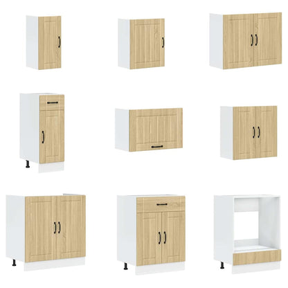 Set Mobili da Cucina 14 pz Lucca Rovere Sonoma in Truciolato