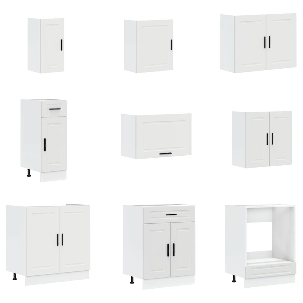 Set Mobili da Cucina 14 pz Porto Bianchi Legno Multistrato