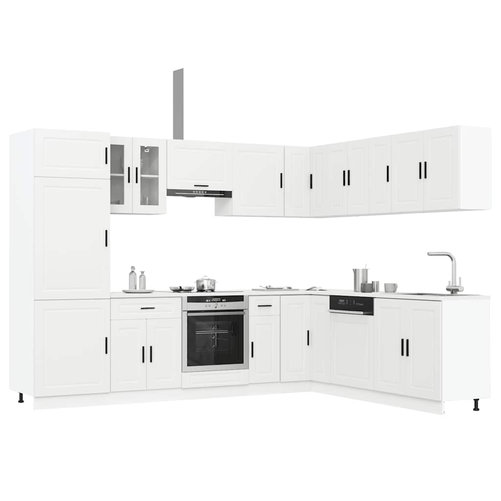 Set Mobili da Cucina 14 pz Porto Bianchi Legno Multistrato