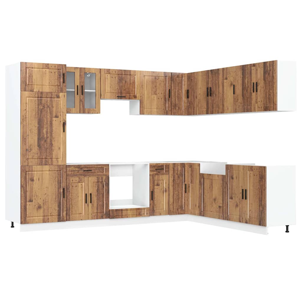 Set Mobili da Cucina 14 pz Porto Legno Antico in Truciolato
