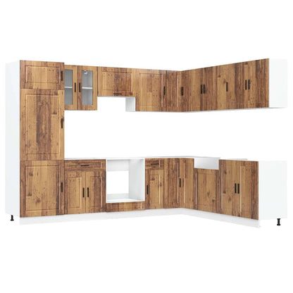 Set Mobili da Cucina 14 pz Porto Legno Antico in Truciolato