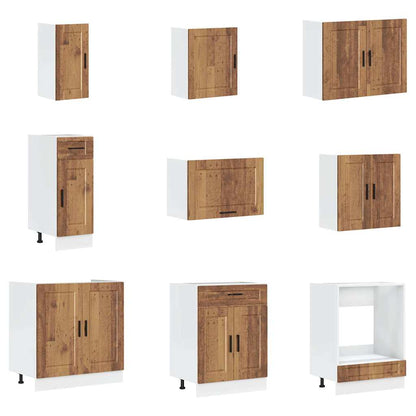 Set Mobili da Cucina 14 pz Porto Legno Antico in Truciolato