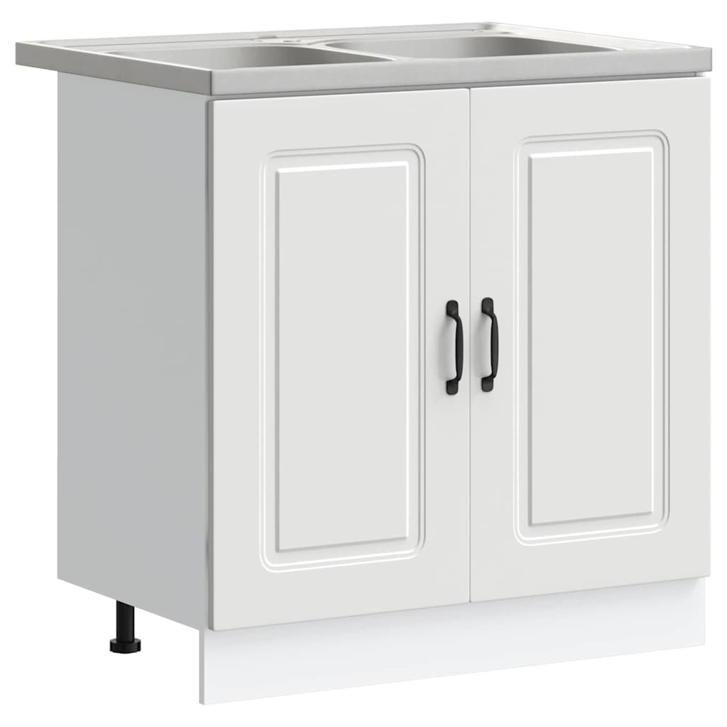 Mobile da cucina con porta Kalmar Bianco 80 x 46 x 81,5 cm