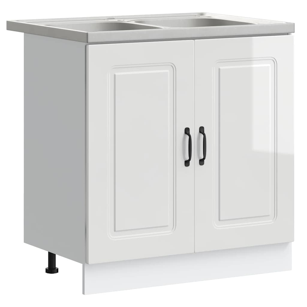 Mobile da cucina Kalmar Bianco Lucido 80 x 46 x 81,5 cm