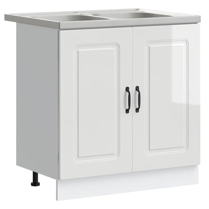 Mobile da cucina Kalmar Bianco Lucido 80 x 46 x 81,5 cm