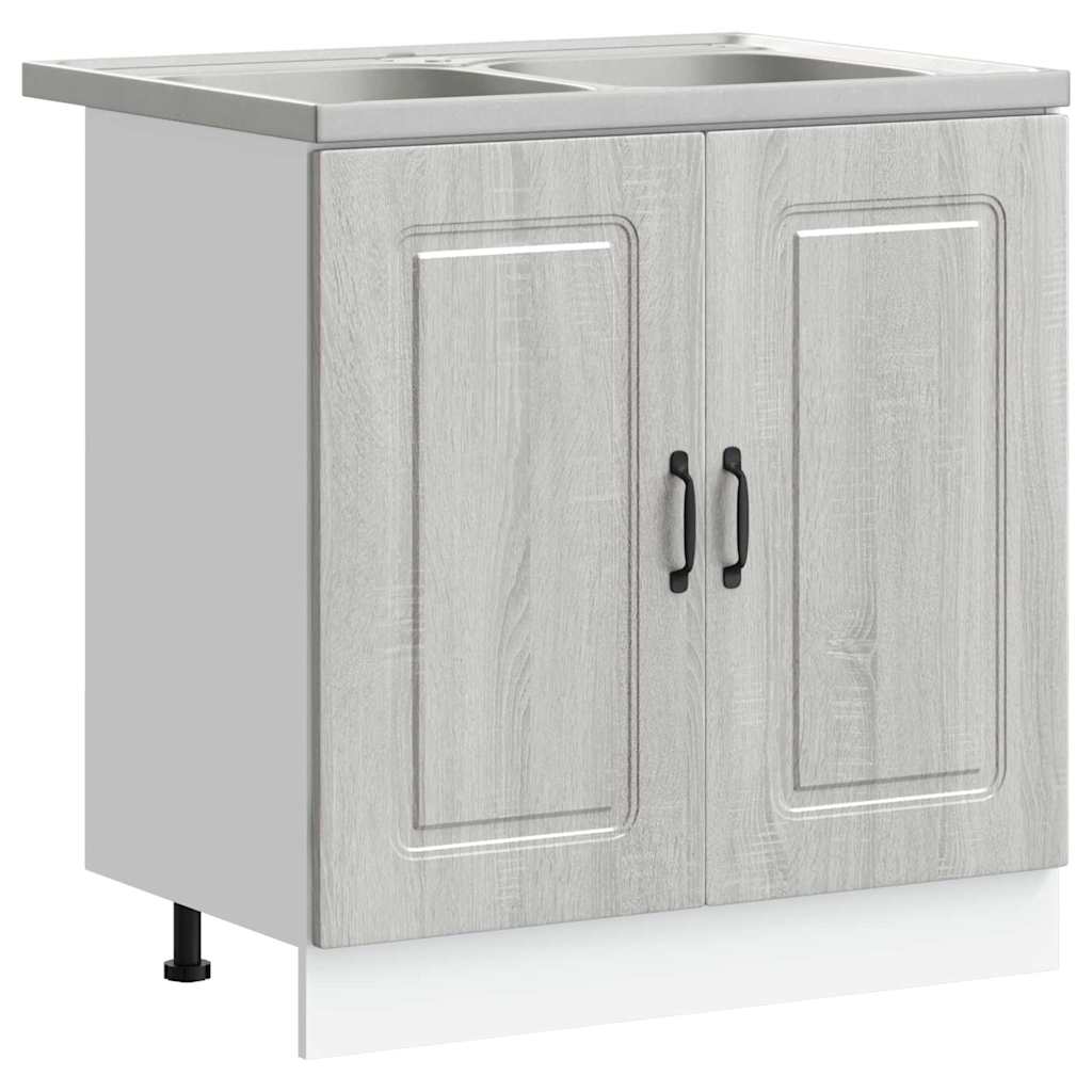Mobile da cucina Kalmar Grigio Sonoma 80 x 46 x 81,5 cm