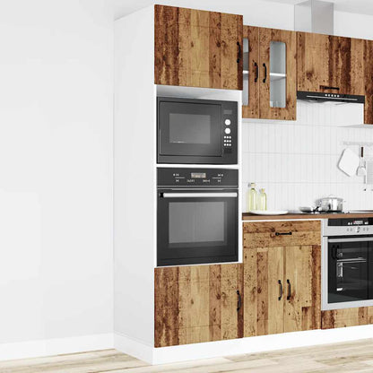 Armadi Forno 2 pz Kalmar Legno Antico in Legno Multistrato