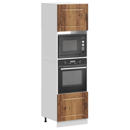 Armadi Forno 2 pz Kalmar Legno Antico in Legno Multistrato