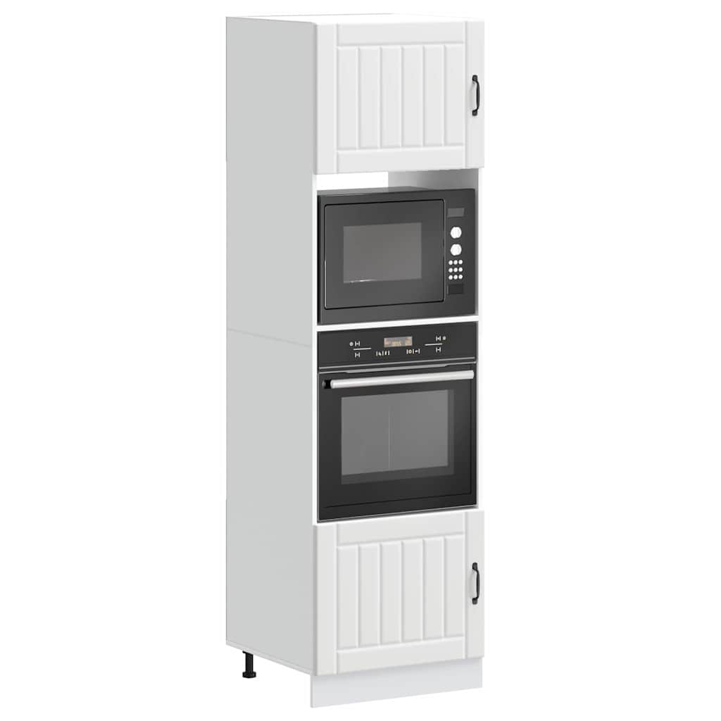 Armadi Forno 2 pz Lucca Bianchi in Legno Multistrato