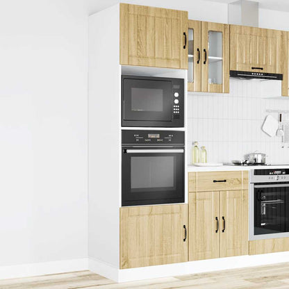 Armadi Forno 2 pz Lucca Rovere Sonoma in Legno Multistrato
