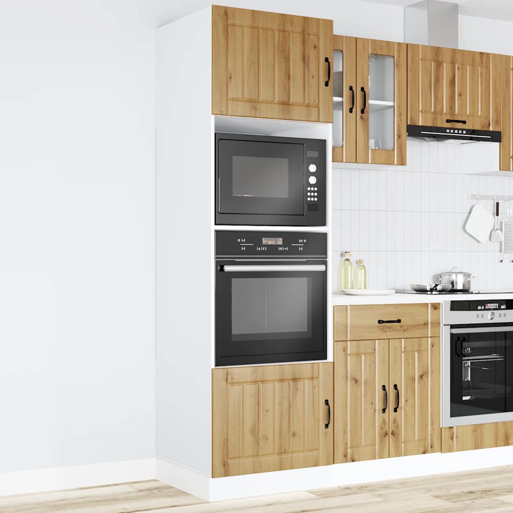 Armadi Forno 2pz Lucca Rovere Artigianale in Legno Multistrato